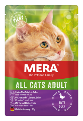 24:MERA Cats All Cats Adult Nassfutter Mit Ente