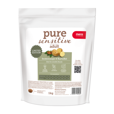 mera pure sensitive Seidenraupe & Kartoffel für sensible Hunde