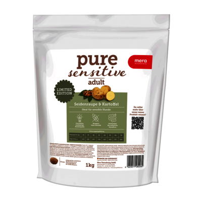 mera pure sensitive Seidenraupe & Kartoffel für sensible Hunde