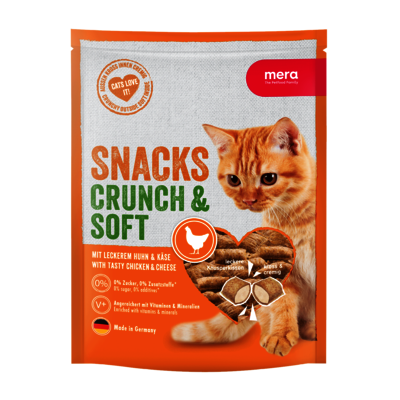 MERA Cats Crunch & Soft mit Huhn & Käse