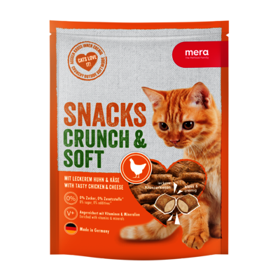 MERA Cats Crunch & Soft mit Huhn & Käse