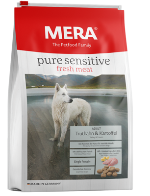 12:MERA pure sensitive fresh meat Truthahn & Kartoffel für sensible aktive Hunde