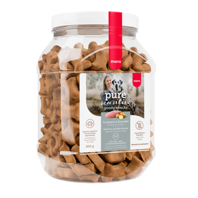 mera pure sensitive goody snacks Leckerlis mit Truthahn & Kartoffel