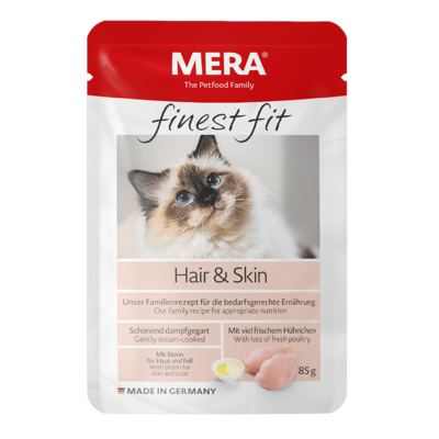 MERA finest fit Hair&Skin Nassfutter für Katzen mit Haut- oder Fellproblemen