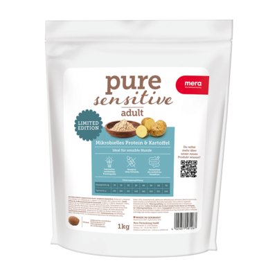 mera pure sensitive Mikrobielles Protein & Kartoffel für sensible Hunde