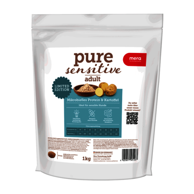 mera pure sensitive Mikrobielles Protein & Kartoffel für sensible Hunde