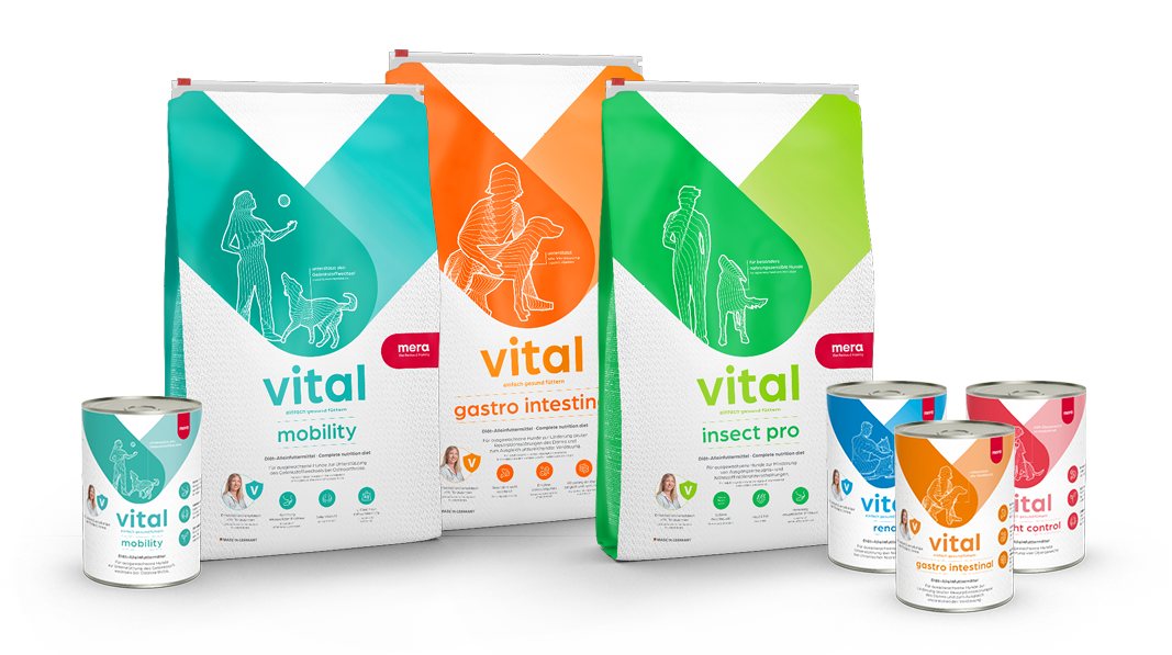 mera petfood - vital hundefutter packshots