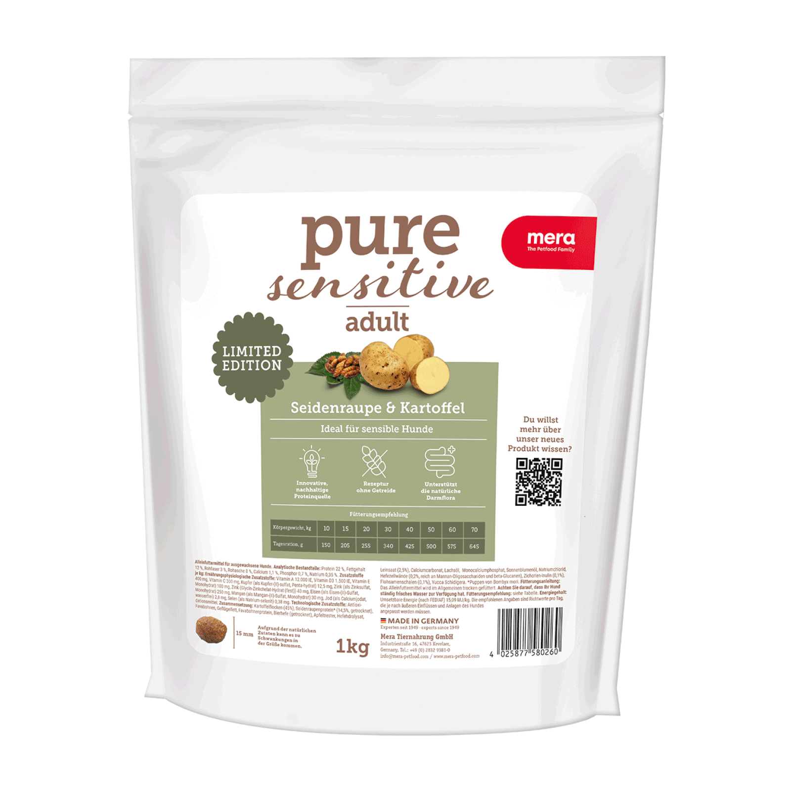 Seidenraupe & Kartoffel 1kg Packshot